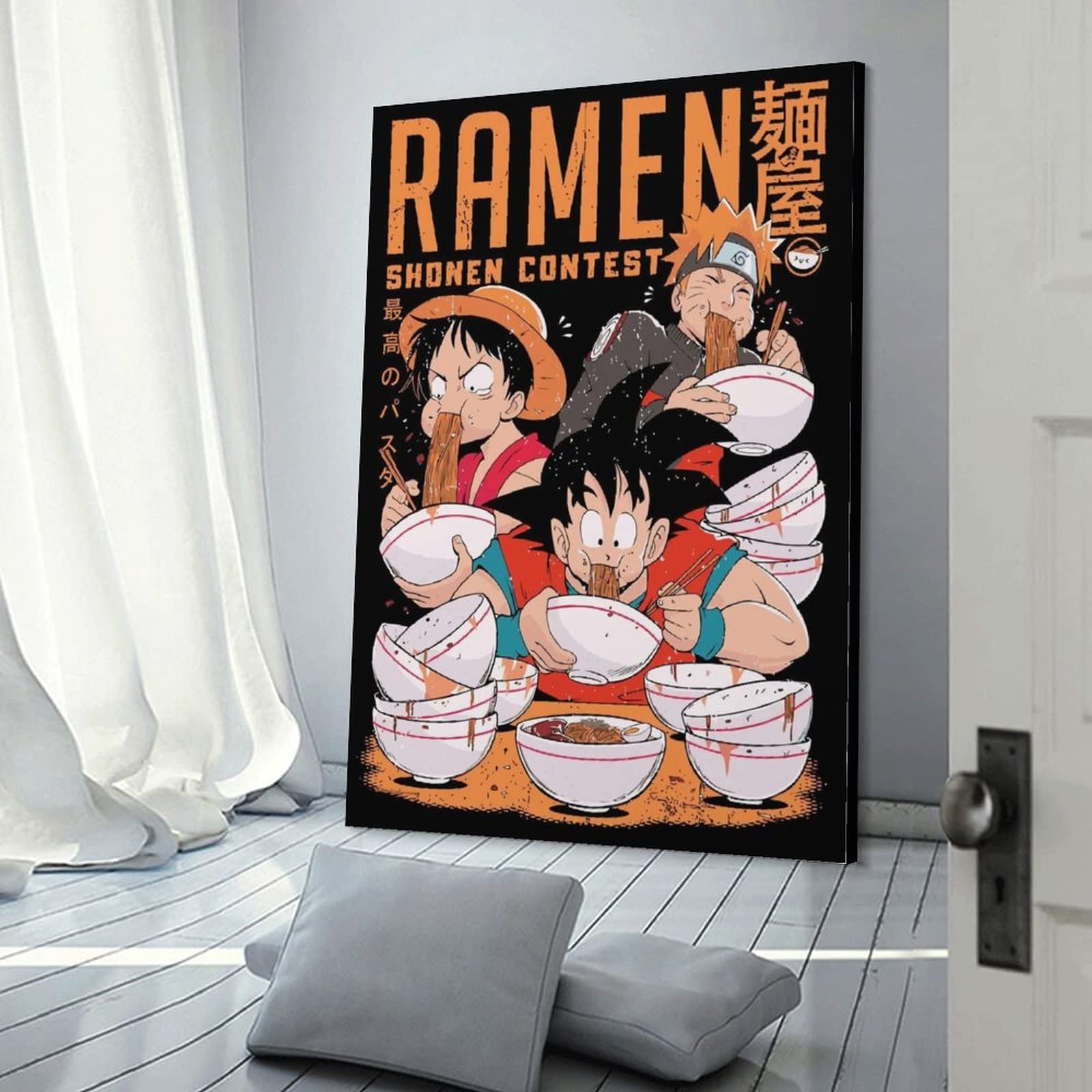 Amazon.co.jp: HD アニメ ポスター ラーメン 日本 ワンピース 1